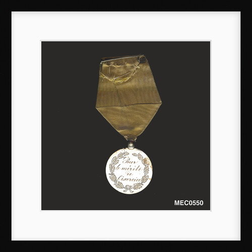 Prize medal awarded for drill by unknown