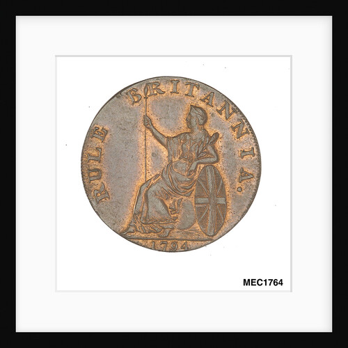 Token commemorating Admiral of the Fleet Richard Howe (1726-1799) and the Glorious First of June, 1794 by T. Wyon