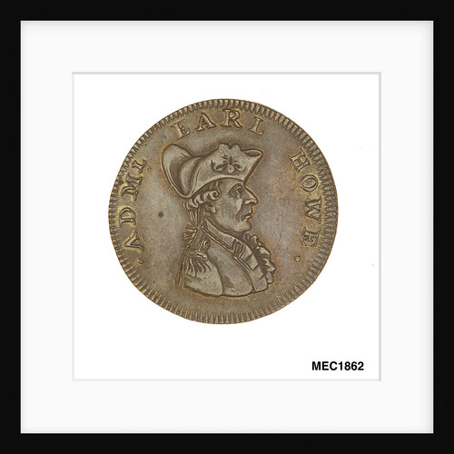 Farthing token commemorating Admiral of the Fleet Richard Howe (1726-1799) and the Glorious First of June, 1794 by T. Wyon
