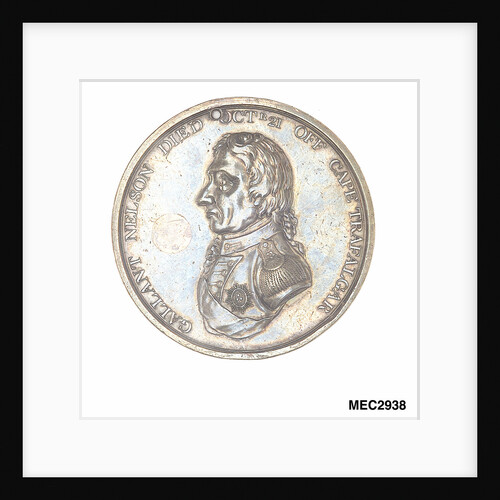 Medal commemorating Vice-Admiral Horatio Nelson (1758-1805) and Nelsonic Crimson Oakes by Benedetta Pistrucci