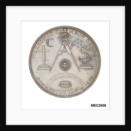 Medal commemorating Vice-Admiral Horatio Nelson (1758-1805) and Nelsonic Crimson Oakes by Benedetta Pistrucci