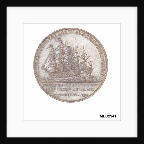 Medal commemorating Sir John Borlase Warren (1753-1822) and the action off Tory Island, 1798 by Unknown