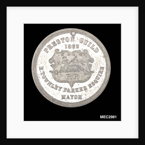 Commemorative medal depicting Preston town hall by John Moore