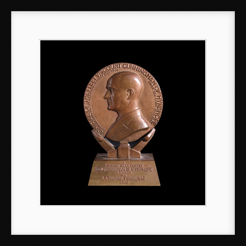 Medal commemorating Admiral of the Fleet, Andrew Browne Cunningham  (1883-1963) by Georges Guiraud