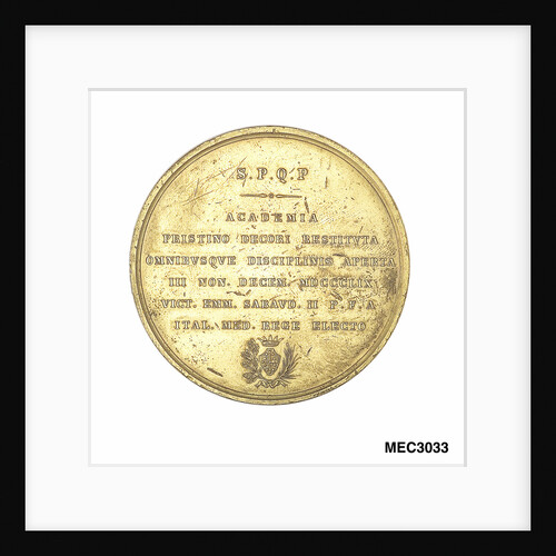 Commemorative medal depicting Galileo Galilei (1564-1642) by P. Cinganelli