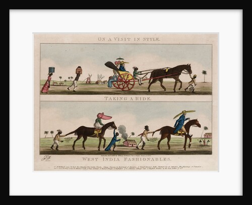 On a Visit in Style - Taking a Ride - West India Fashionables by J. S.