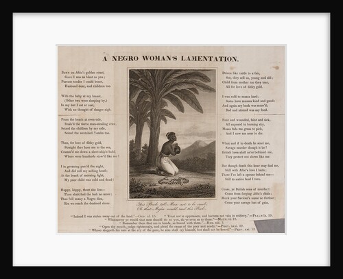 A Negro Woman's Lamentation by unknown