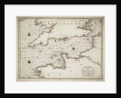 Chart of the English Channel and the Atlantic coasts of southern Britain and northern France by Nicolas Sanson