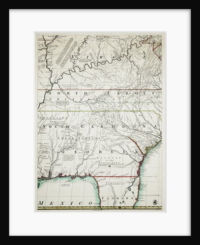 A map of the British and French dominions in North America by John Mitchell