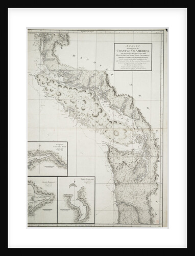 A chart showing part of the coast of north-west America by George Vancouver