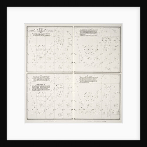 Wind chart of the south and east coast of Africa by Board of Trade