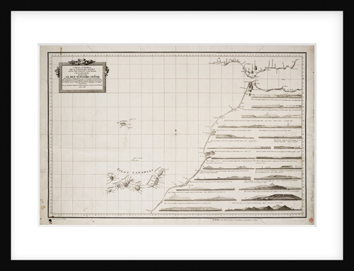 Map of the west coast of Africa and the Canary islands by D Joseph Varelay Ulloa