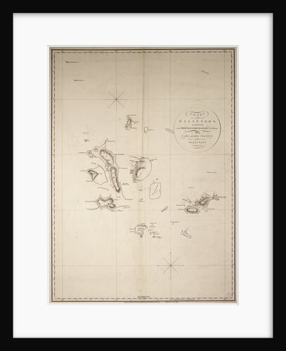 Chart of the Galapagos, surveyed in the merchant ship 'Rattler', and drawn by Captain James Colnett, of the Royal Navy. Corrections to 1832. by James Colnett