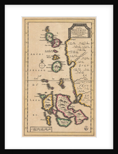 Map of the Molucca Islands (modern Indonesia) by Pierre van der Aa