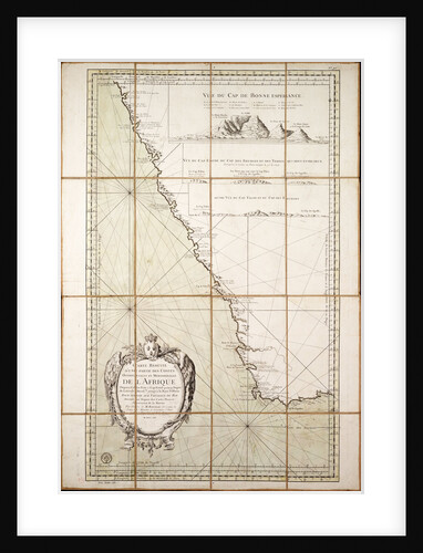 Map of the southwest of Africa, 18th century by Departement de la Marine