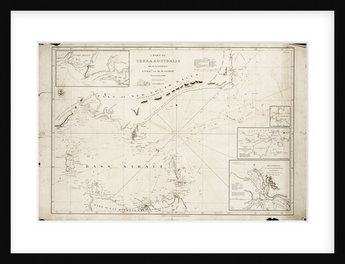 Chart of Bass Strait by Matthew Flinders, 1798 by Matthew Flinders