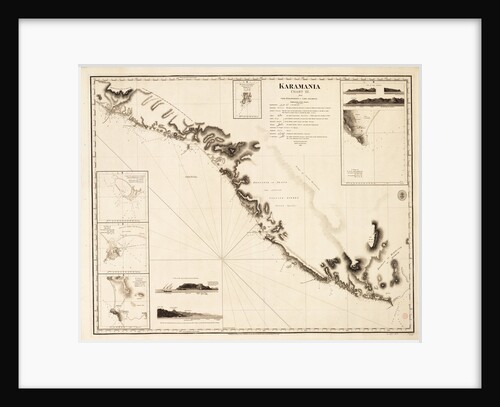 Karamania Chart III from Cape Karaboornoo to Cape Anamour by Francis Beaufort