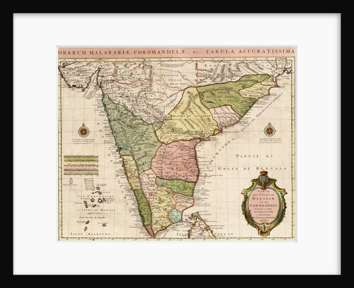 Chart of the Indian Ocean by Guillaume de L'Isle