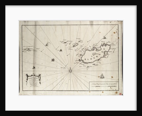 An accurate chart of the islands of Alderney and Burhou and also of the Caskets by Nicholas Dobree and Paul Vaillant