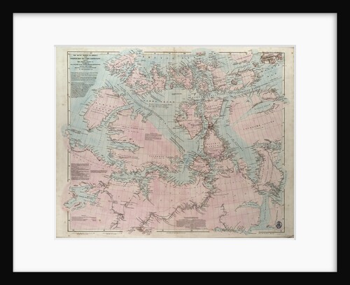The Arctic shores of America from Baffin Bay to Cape Bathurst, showing the coasts and rivers explored by the officers of the several British expeditions, between 1818 & 1859 by John Arrowsmith