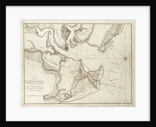 Plan of Charlestown, South Carolina, 1780 by William Faden