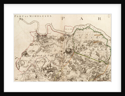 Map of Greenwich to Erith, London by John Andrews