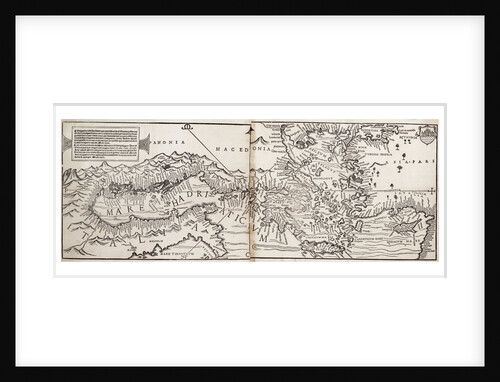 Vavassore chart of the Mediterranean Sea, believed to be the earliest surviving printed chart, 1541 by Giovanni Andrea Di Vavassore