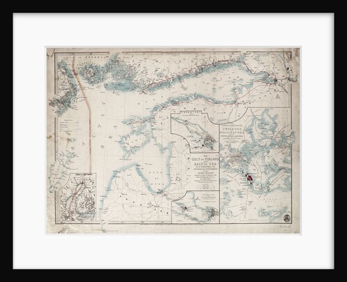 Chart of Gulf of Finland and Baltic by James Wyld