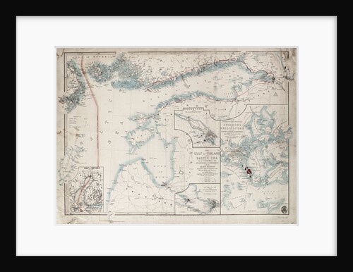 Chart of Gulf of Finland and Baltic by James Wyld