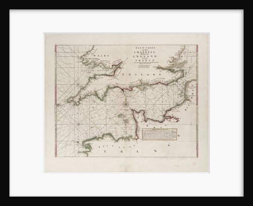 A chart of the Channel between England and France, 1702 by Mount & Page
