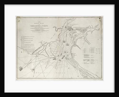 An exact plan of Charles Town bar and harbour, from an actual survey with the attack of Fort Sullivan, on the 28 June 1776, by His Majesty's squadron commanded by Sir Peter Parker by Sayer & Bennett