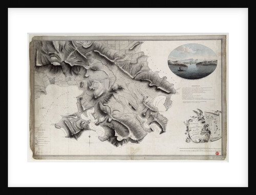 Plan of the environs of English Harbour and Monks Hill in the Island of Antigua surveyed and drawn by John Brown, surveyor and draughtsman to the army in the West Indies 1782 by John Brown