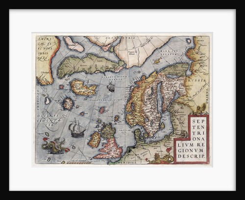 Map of Europe by Ortelius, 16th century by Abraham Ortelius