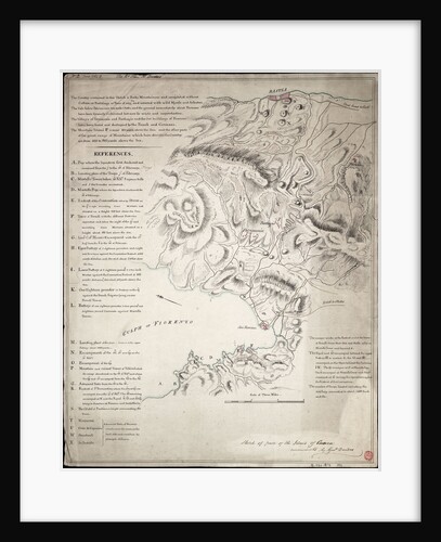Sketch of part of the Island of Corsica by H. Dundas