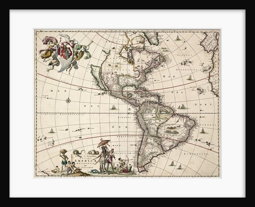 Chart of the Americas by Nikolaus Visscher