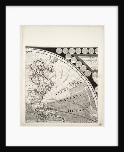 A new and correct map of the world (section) by Sayer & Bennett