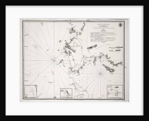 Chart of the Promontory of Boodroom with the Karabaghla Islands and the North Point of the Island of Kos ... by Francis Beaufort F.R.S. ... 1811 by Francis Beaufort