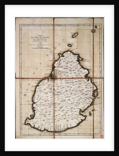 Carte de l'Isle de France levee geometriquement par Mr. l'Abbe de la Caille, de l'Academie Royale des Sciences, en 1753 by Ll'Abbe de la Caille; Lattre
