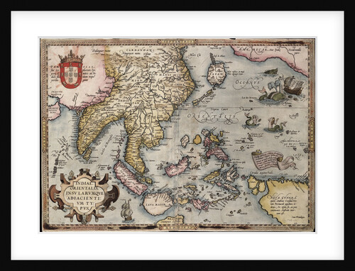 Map of the East Indies by Ortelius by Abraham Ortelius