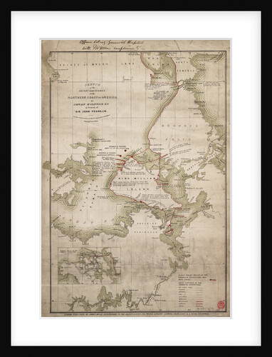 Sketch of discoveries on the northern coast of America by Captain McClintock RN in search of Sir John Franklin by James Wyld