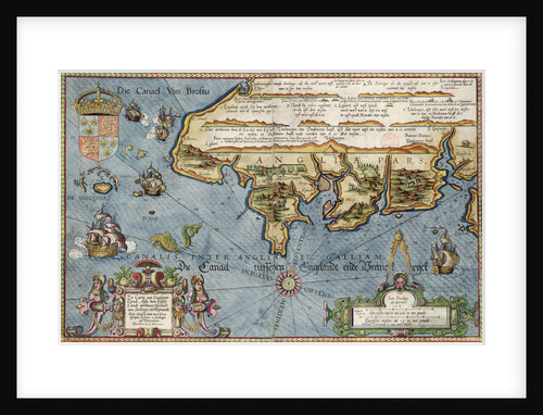 Chart of the English Channel by Lucas Jansz Wagenaer