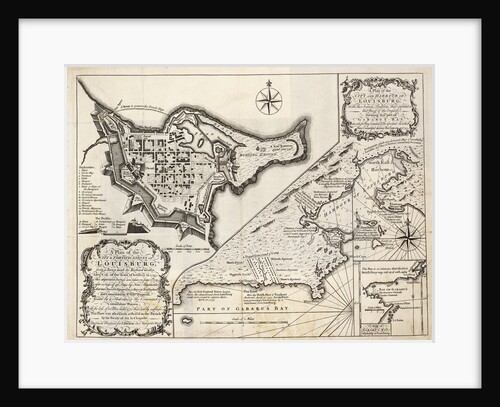 A plan of the city and harbour of Louisburg, Cape Breton by J. Hinton