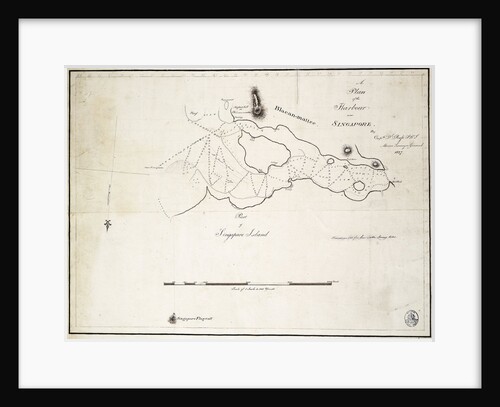 A plan of the harbour near Singapore by Captain D.l. Ross, FRS Marine Surveyor General by D.l. Ross