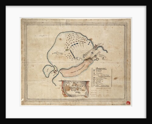 Plan of the Battle of Navarino, 21 October 1827 by unknown