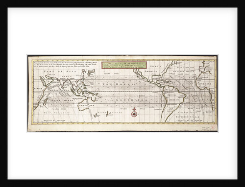 A view of ye general and coasting trade-winds, monsoons or ye shifting trade winds through ye world, variations... according to the newest and most exact observations by Herman Moll