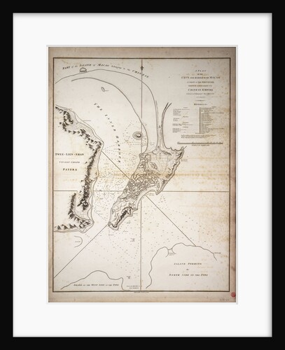 A plan of the city and harbour of Macao, a colony of the Portugueze situated at the southern extremity of the Chinese Empire by B. Baker; George Nichol
