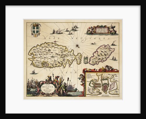 Map of Malta and Gozo by unknown