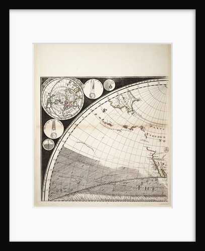 A new and correct map of the world (section) by Sayer & Bennett