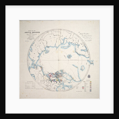 Chart of the Arctic regions from the Admiralty surveys, third edition by James Wyld
