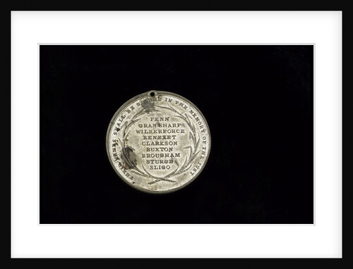 Medal commemorating the 'Emancipation in the West Indies' by Thomas Halliday